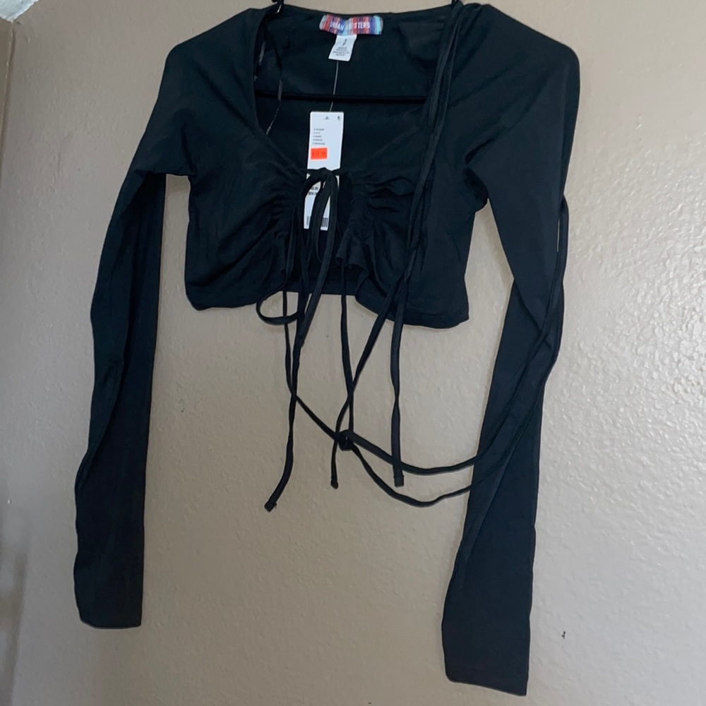 Urban Outfitters Black Crop Top / S / NWT